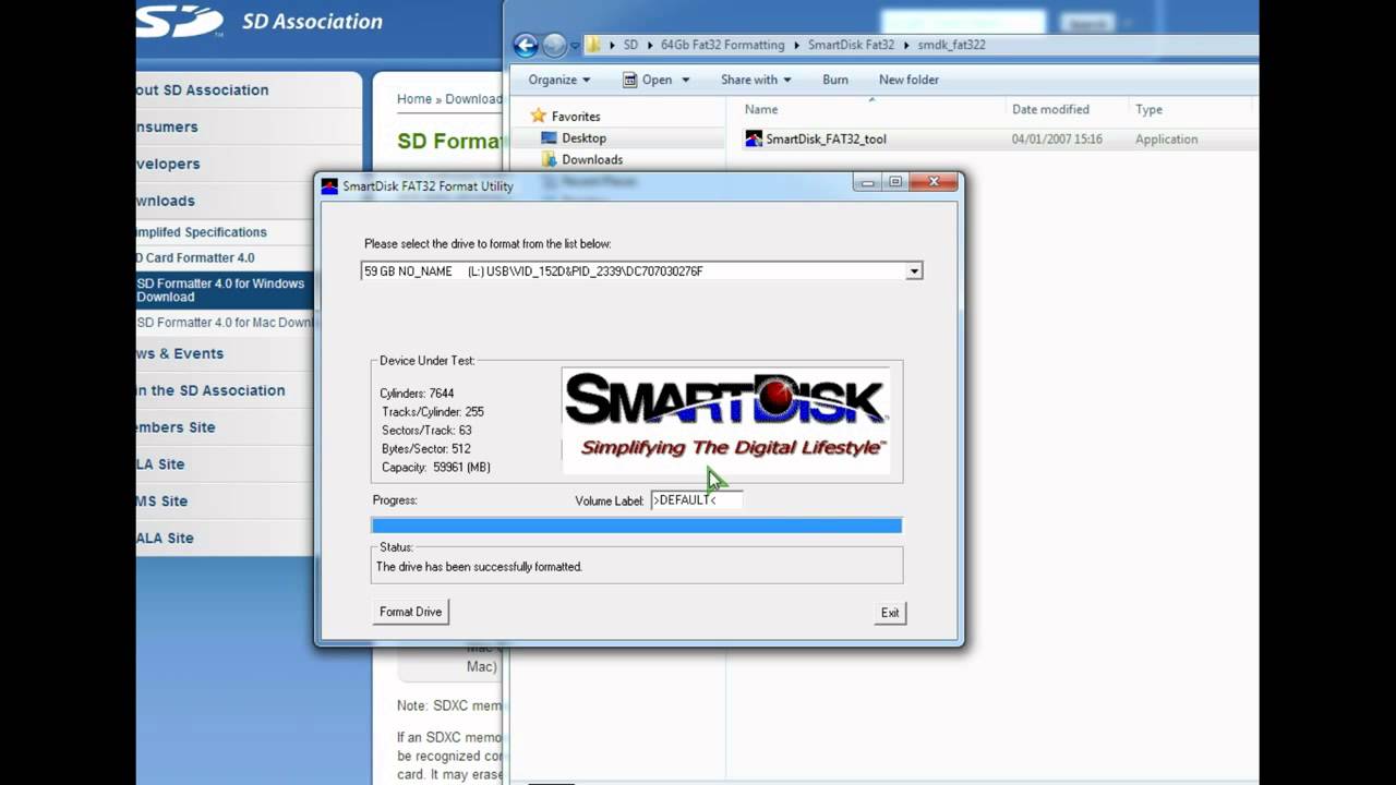 smartdisk fat32 tool
