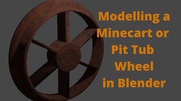 Blender How to Model a Pit Tub (Minecart) Wheel in Blender #Blender