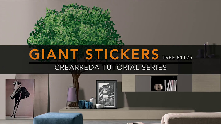 Giant Stickers "Tree", il Tutorial