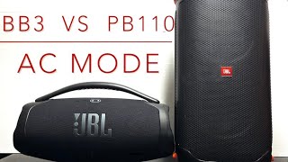 Jbl Boombox 3 Vs Partybox 110 In Ac Mode  Sound Test