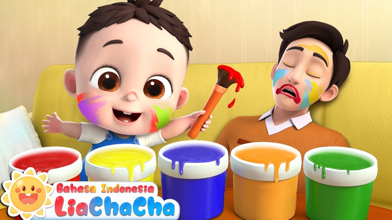Ayo Buat Ayah Jadi Cantik | Baby merias ayah | Lagu Lucu🖌️😆 | Lagu Anak | LiaChaCha Bahasa Indonesia
