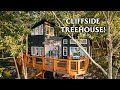 Cliffside Treehouse w/Insane Views! Tiny House Airbnb Tour!