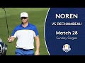 Noren vs DeChambeau | Sunday Singles | 2018 Ryder Cup