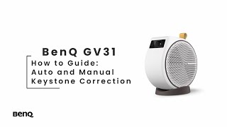 BenQ GV31 Portable Ceiling Projector | Auto and Manual Keystone Correction