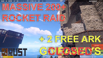Rust Massive Rocket Attack On Our Ultimate Epic Clan Base Plus 2 Free Ark Games Giveaway