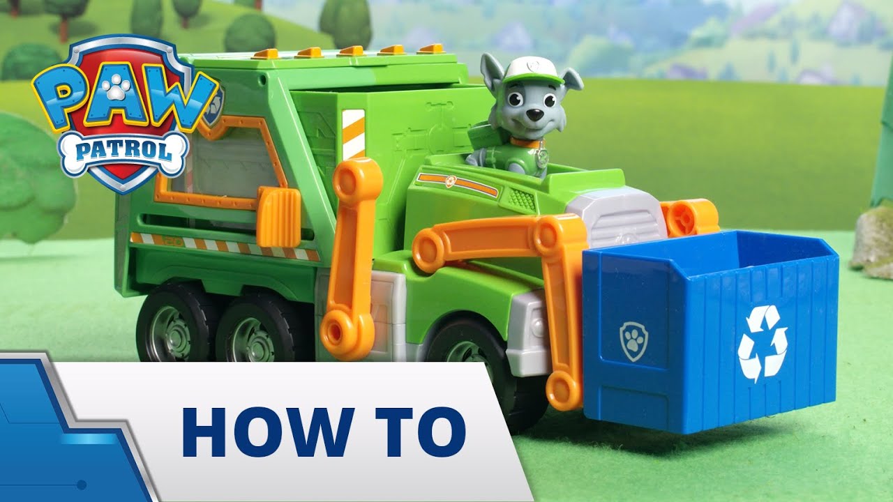 Gedeeltelijk Bek kralen PAW Patrol Rocky's Re-use It Truck - How To Play - PAW Patrol Official &  Friends - YouTube