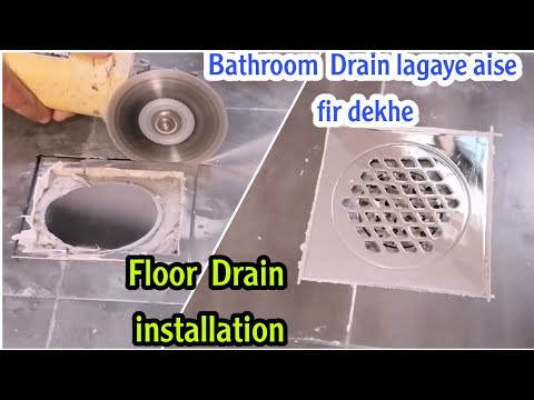 How to install Floor drain || techniques install Floor wastes || bath drain