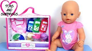 Видео с Куклой Пупсик Baby Born набор еды игрушки для девочек играем в дочки матери Baby Doll Видео с Куклой Пупсик Baby Born набор еды игрушки для девочек играем в дочки матери Baby Doll