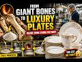 From Giant Bones to Luxury Plates 😳You Eat On THIS? | Inside Bone China Factory #china #facts