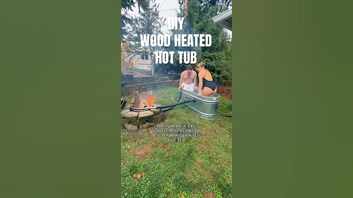 Building A Wood Fired Hot Tub | Couple Goals #diyprojects #homeproject #couplegoals #hottub