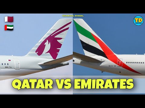 Qatar Airways Vs Emirates Airlines Comparison all details ! 🇶🇦 vs 🇦🇪