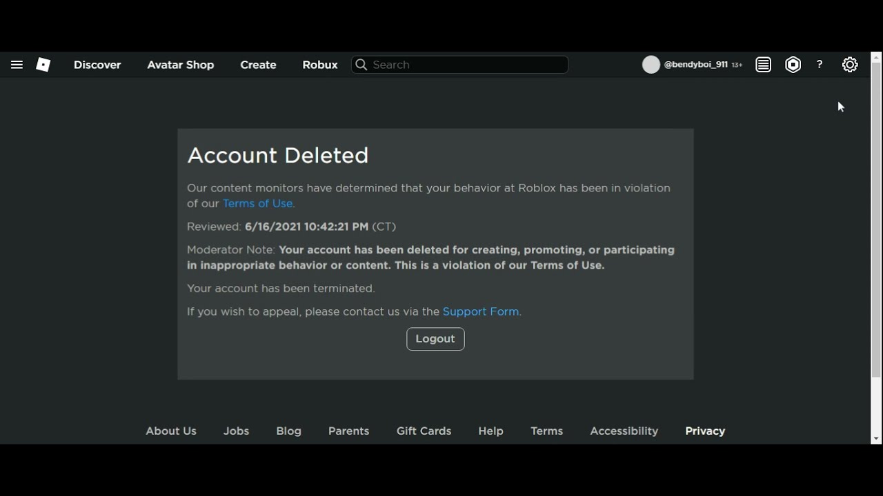 My Roblox Account Got Deleted So I Decided To Login To An Alternate