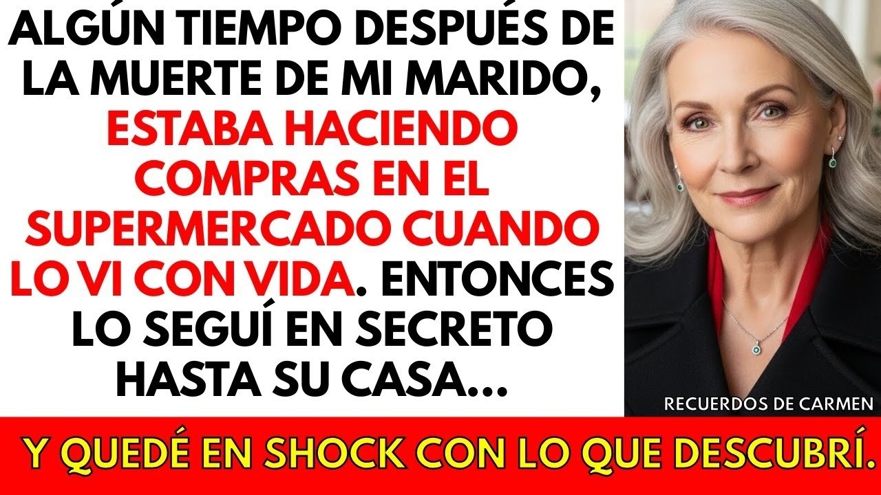 Mi esposo falleció, pero meses después lo vi con vida en un mercado y decidí seguirlo en secreto