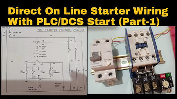 Direct On Line Starter Control Wiring With PLC or DCS Start ( Part - 1 )