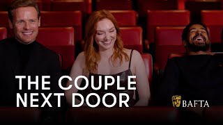 Sam Heughan, Eleanor Tomlinson and Alfred Enoch spill the beans on The Couple Next Door | BAFTA