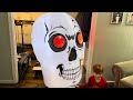 Infinity Eye Skull Inflatable- Party City Clearance Find! Halloween Inflatable