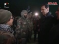 President Bashar al Assad celebrates New Year's Eve with Syrian Army on the battlefront