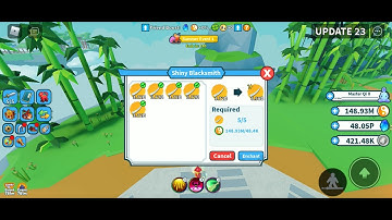 Making shiny 5B+ Damage Legendry Elephant Tooth w17 Savannah Weapon Fighting Simulator