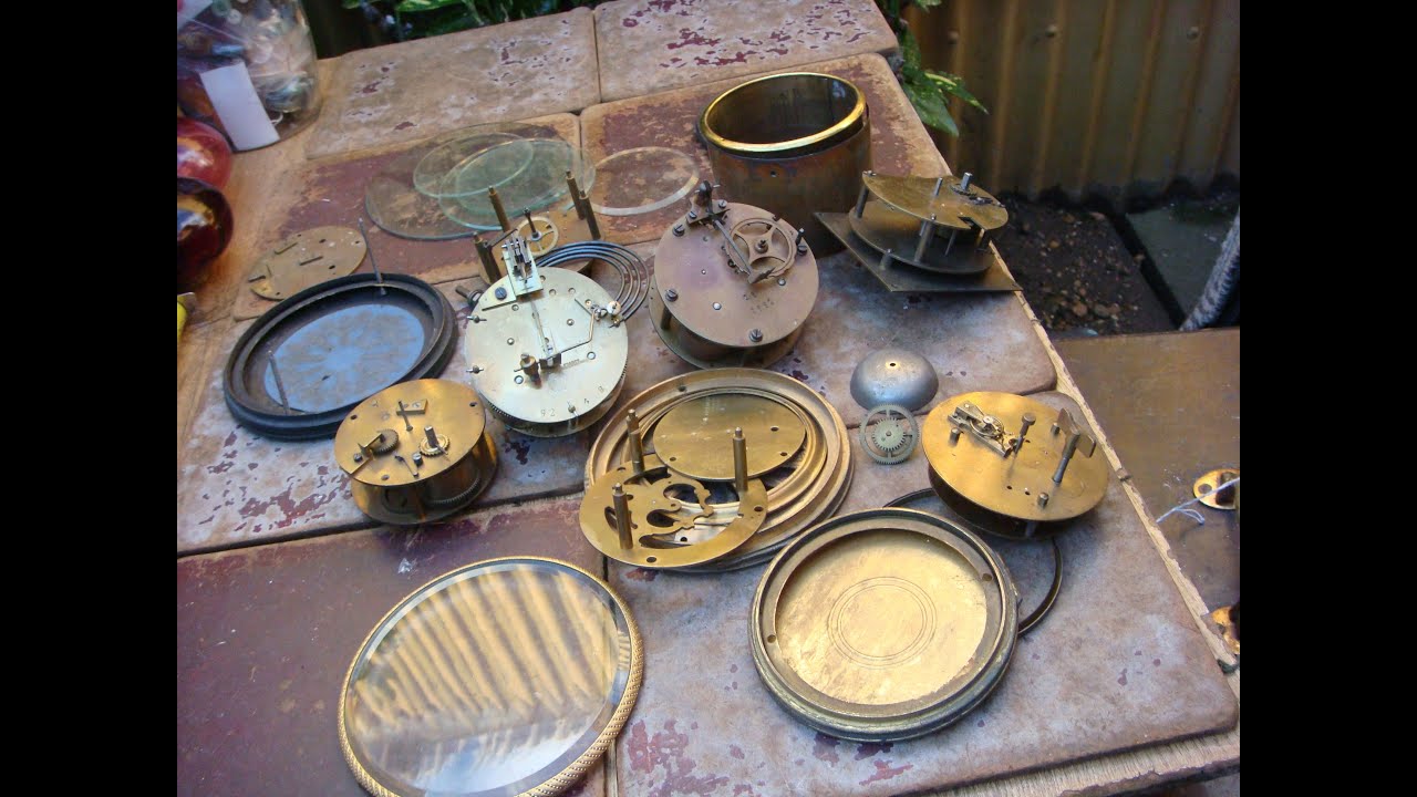 Old Vintage Antique Parts For French Mantel Clock For Spare To Repair