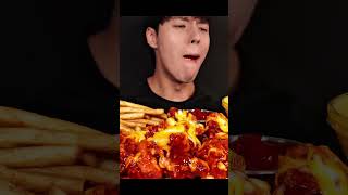 ASMR: Eating Mutton Nalli Mukbang Spicy Nalli FRIED🥵🤩CHICKEN mukbang