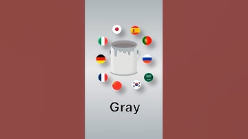 Gray Color in 11 Languages 🎨 | Quick Language Lesson #polyglotjourney #learnlanguages #multilingual