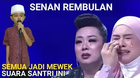 Viral! Anak santri ini buat semua juri menangis bawakan lagu senandung rembulan 