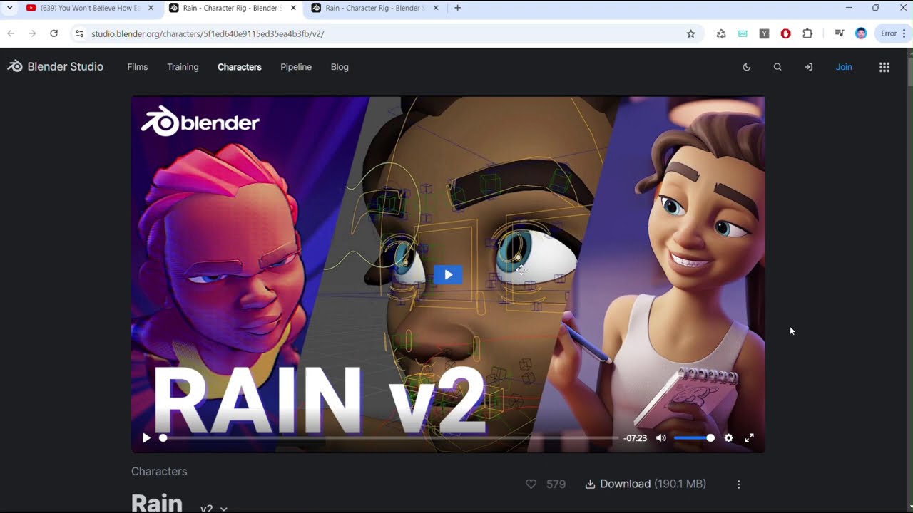 Blender 4.1 | Import RAIN RIG