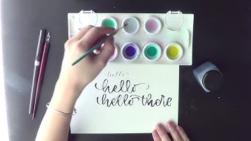 Left Handed Calligraphy