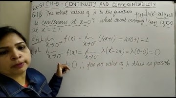 Class 12 Chapter 5 Continuity and Differentiability Exercise 5.1(Q. no.18)