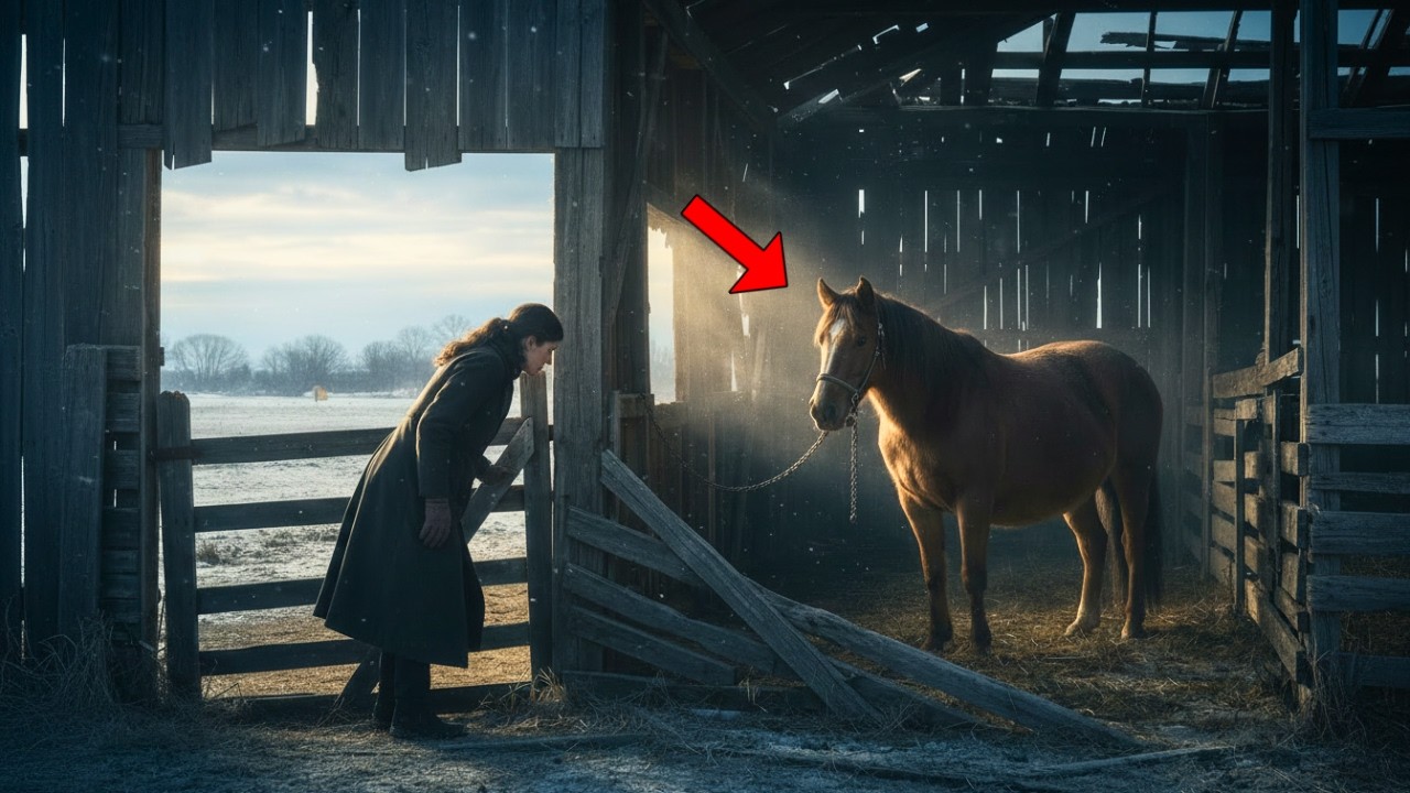 The pregnant mare was abused… until the widow entered an abandoned farm…