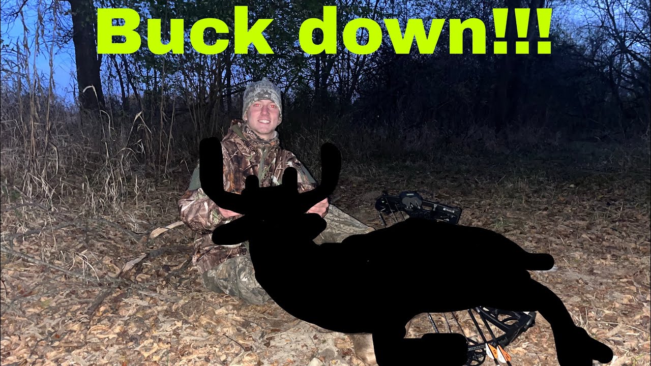 Self Filmed Bow Hunt! Big Buck Down!