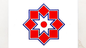 Geometric Square Overlapping Design for Beginners | Super Easy Geometric Design Drawing | @learnart