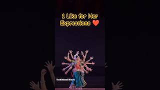 😍 Divine Dance Performance That Gives Goosebumps 😱  Indian Classical Dance 💃 #shorts #dance #indian