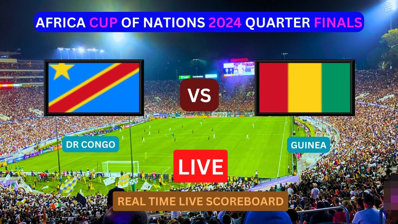 DR Congo Vs Guinea LIVE Score UPDATE Today Soccer Football 2024 Africa