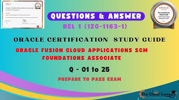 Oracle Fusion Cloud Applications SCM Foundations Associate Oracle Certification DUMP | SCM Dump