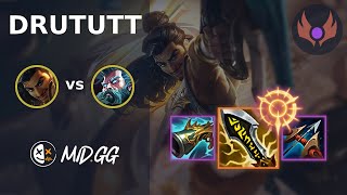MID.GG: [ drututt ] Akshan TOP vs Zilean | KR MASTER | LOL Season 2026