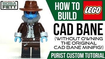 HOW TO Build LEGO CAD BANE (without owning the original minifig!)