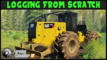 Skidding Out The Bunches! - Logging From Scratch 194 - Farming Simulator 2019 - FDR Logging