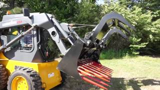 Tine Grapple Rake for Skid Steer Loader by Titan Attachments available on PalletForks.com