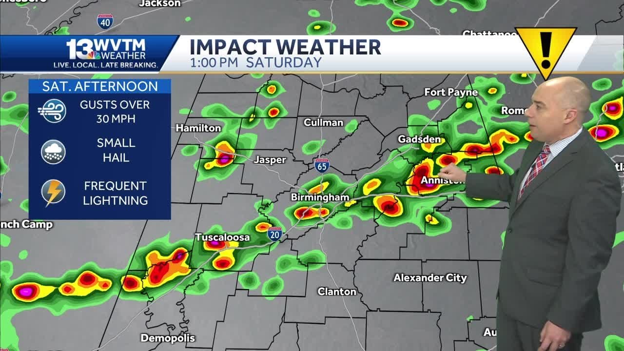 Alabama Impact Weather: rain and some strong storms hit on Friday and ...