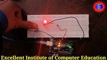 Led On / Off by push button with Arduino