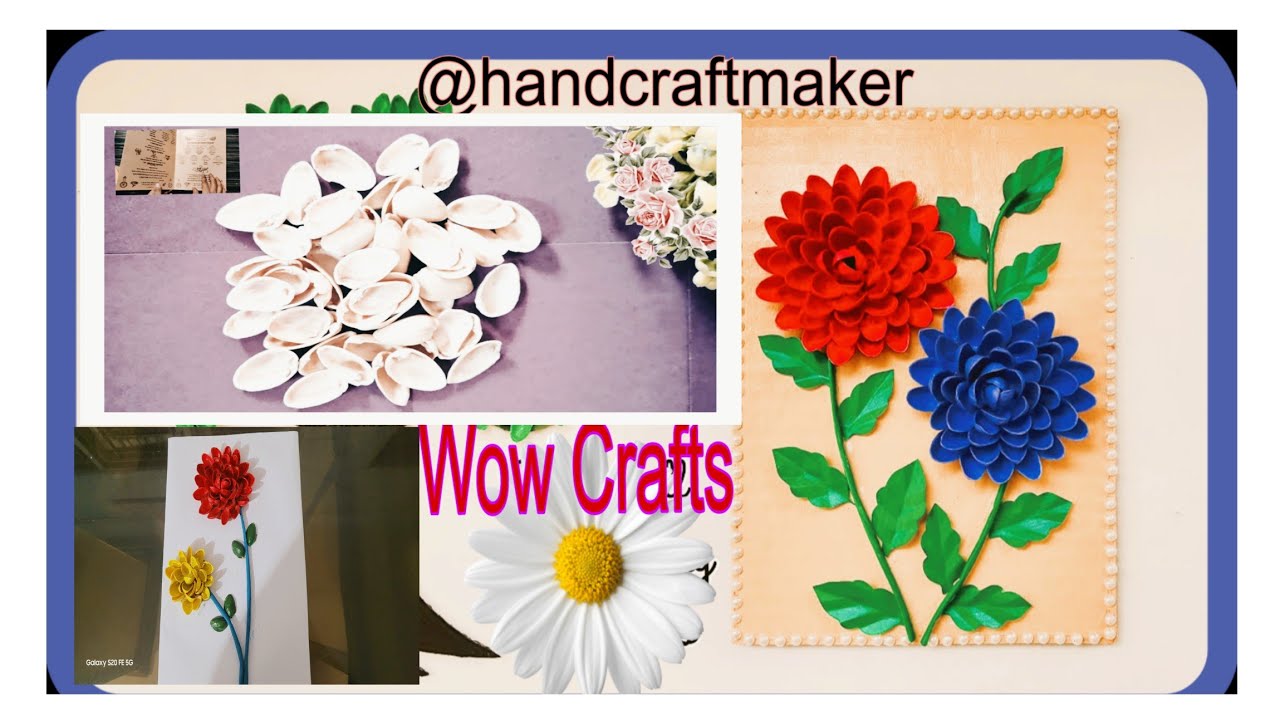 Pista Shells Crafts/ Pista shells craft Wall Hanging Flower/ Best Out Of Waste/ Homedecor