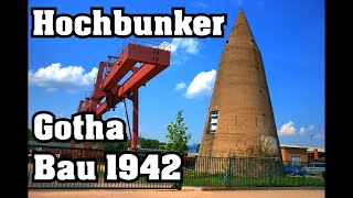 Bunker - Luftschutzturm Hochbunker Bahnhof Gotha - Bau 1942