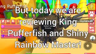 BubbleGum Simulator: SHINY Rainbow Master and King Pufferfish Review!