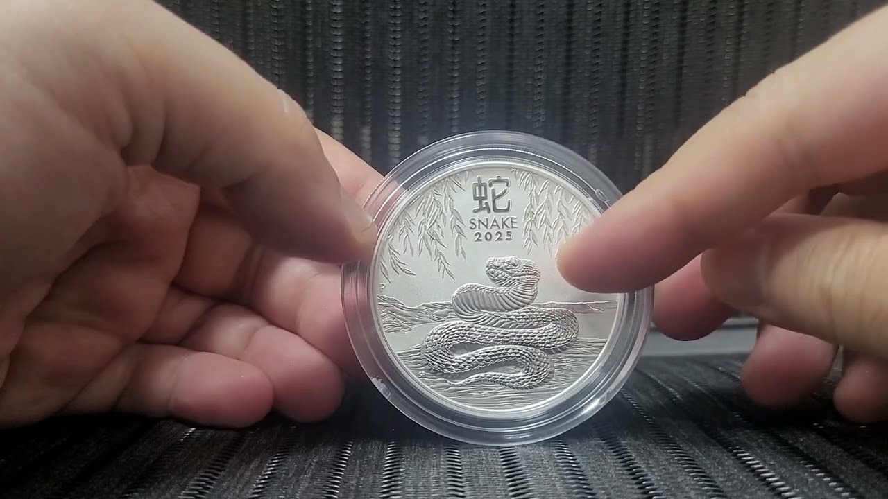Australia Lunar perth mint snake 2 oz silver coin 2025 bullion