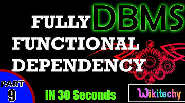 what is fully functional dependency in dbms | Basics of RDBMS | dbms interview questions and answers