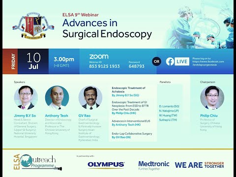 ELSA Webinar:Surgical Endoscopy. Endo-Lap collaborative surgery by Prof GV Rao