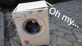 Stress test: BRICKS vs Hoover/Candy washing machine *BREAKDANCE*
