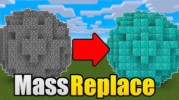 How To Mass Replace Blocks In Minecraft Bedrock