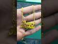Couple Name Pendant Gold Goldjewellery Song Shorts Sakshijewellers Youtubeshorts Viralvideo 